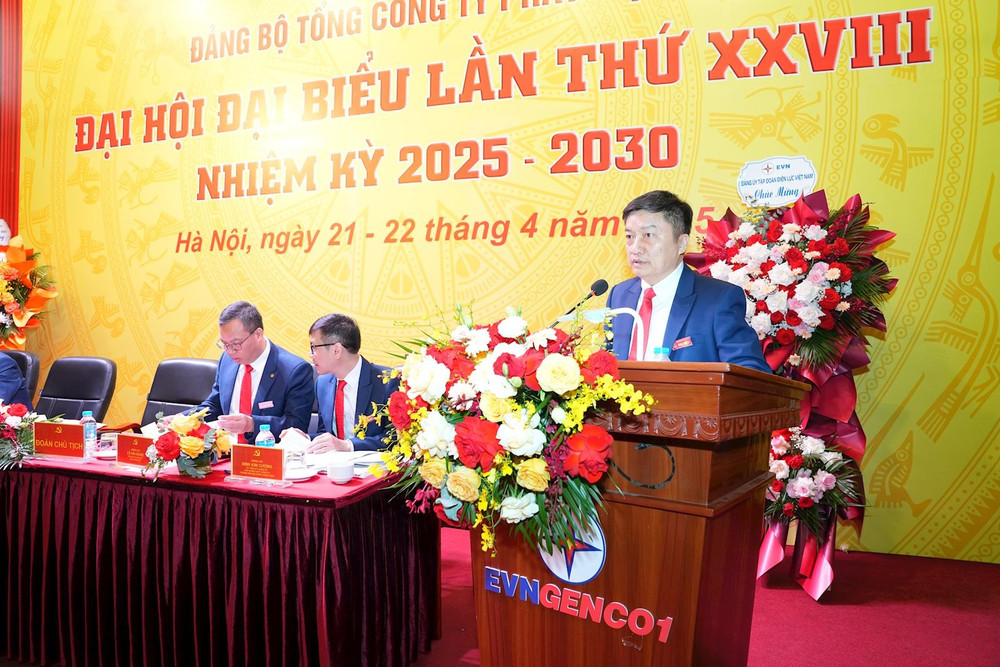 Chủ tịch HĐTV EVNGENCO1 Nguyễn Tiến Khoa phát biểu tiếp thu các ý kiến chỉ đạo của lãnh đạo EVN img-2388.jpg